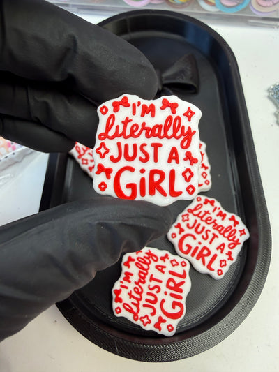 ‘Just a girl’ Silicone Focal